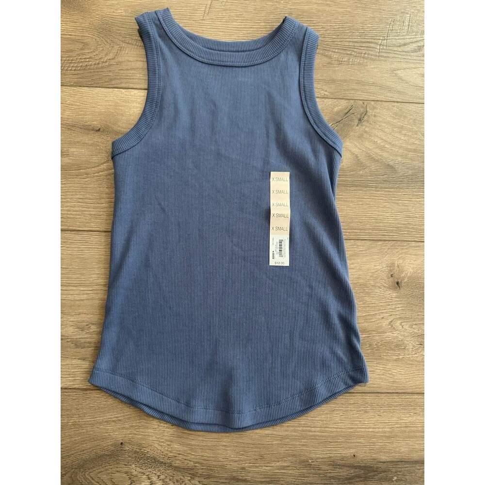 Women’s Kohls SO Dark Blue Racerback Tank Top In Size XS NWT